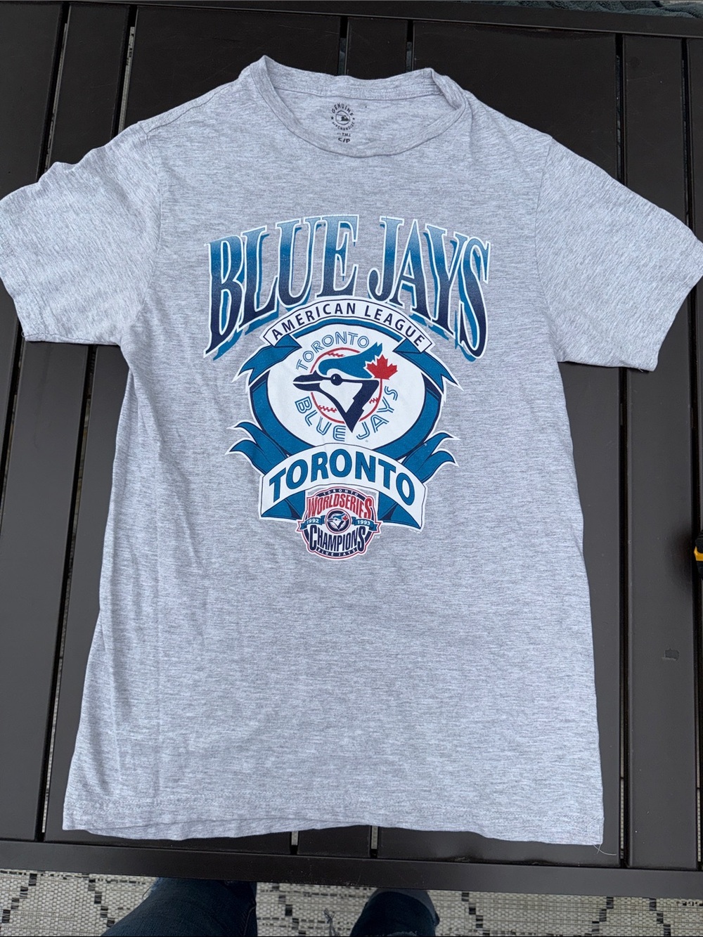 contemporary, retro-style Toronto Blue Jays "Back-to-Back" World Series M